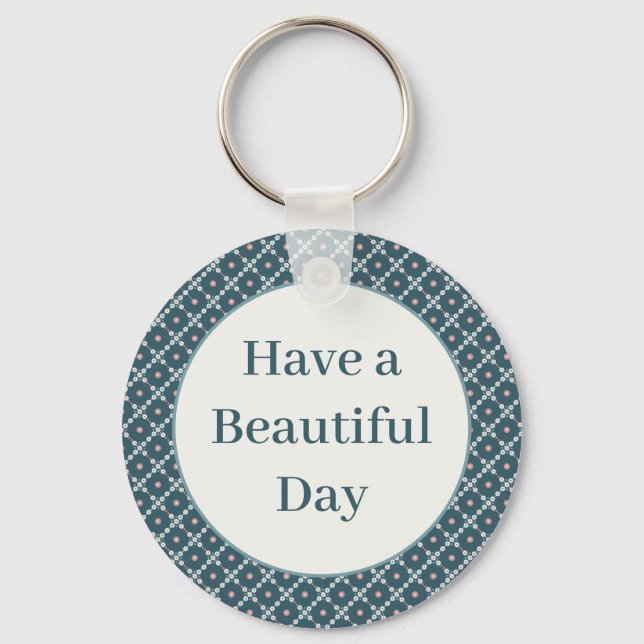 Llavero Tener un hermoso patrón de plazas Pearl Day (Anverso)