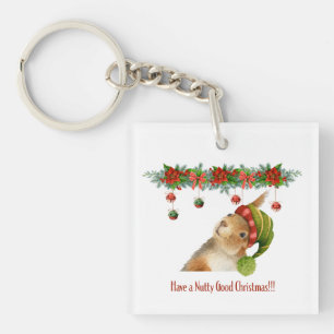 Llavero Tener una ardilla personalizada para buenos Navida