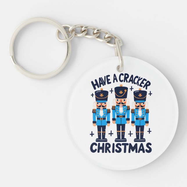 Llavero Tenga una navidad cascanueces (Frente)