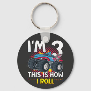 Llavero Tengo 3 años y así es como hago rodar Monster Truc