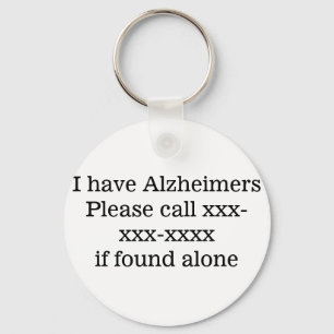 Llavero Tengo Alzheimer, ID del contrato de emergencia méd