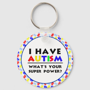 Llavero Tengo Autismo. ¿Cuál es tu superpoder?