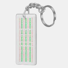 Llavero Tengo Depression_ Neon Keychain