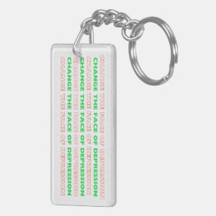 Llavero Tengo Depression_ Neon Keychain