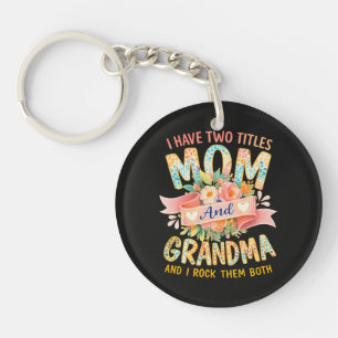 Llavero Tengo Dos Títulos Mamá Y Abuela 