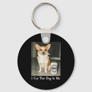 Llavero Tengo Ese Perro En Mí Chistoso Corgi Fumando Cerve