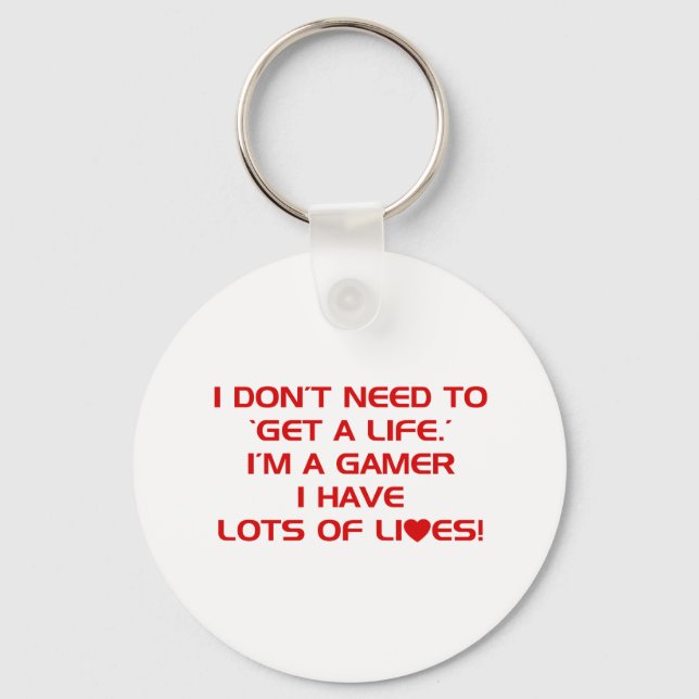 Llavero Tengo Muchas Vidas - Videojuegos Jugadores (Anverso)