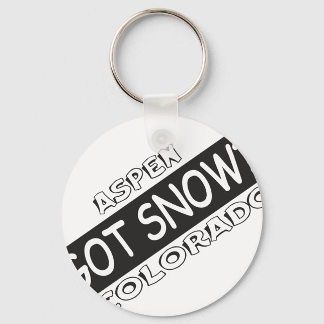 Llavero Tengo nieve - Aspen (Anverso)