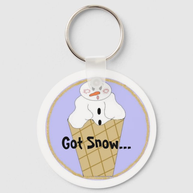 Llavero Tengo Nieve Snowman (Anverso)