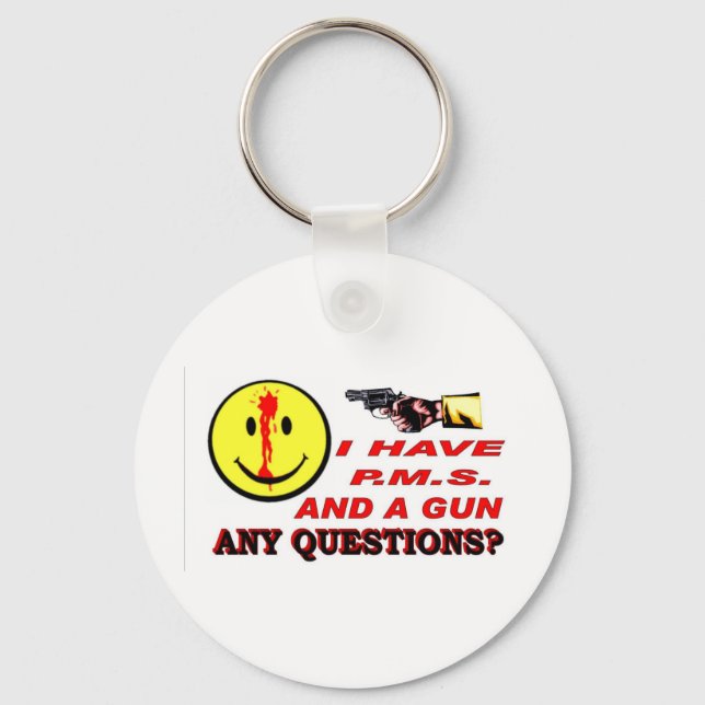 LLAVERO TENGO PMS & GUN... ¿CUALQUIER PREGUNTA? (Anverso)