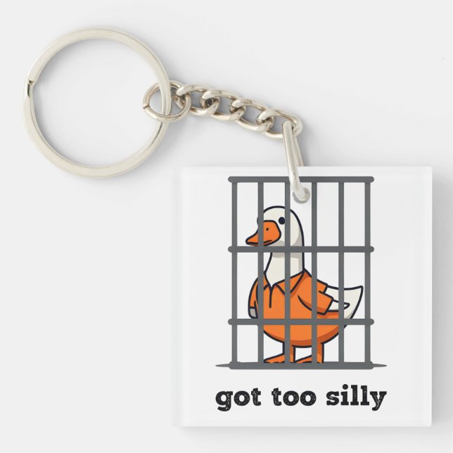 LLAVERO TENGO QUE SILLY - SILLY GOOSE - FUNNY GOOSE (Frente)