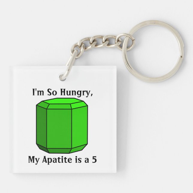 Llavero Tengo tanta hambre, mi apatita es 5 (Atrás)
