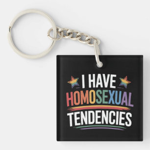 Llavero Tengo Tendencias Homosexuales Orgullo LGBTQ Arcoír
