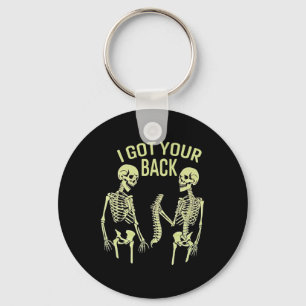 Llavero Tengo Tu Espalda De Halloween Skeleton Sarcástico