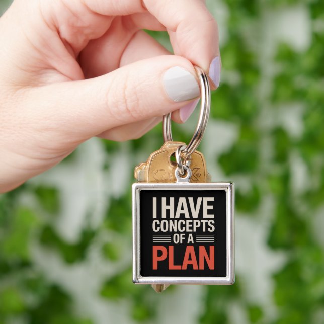 Llavero Tengo un concepto de un plan (Mano)