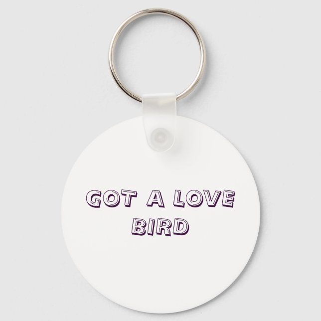 LLAVERO TENGO UN PÁJARO DE AMOR (Anverso)