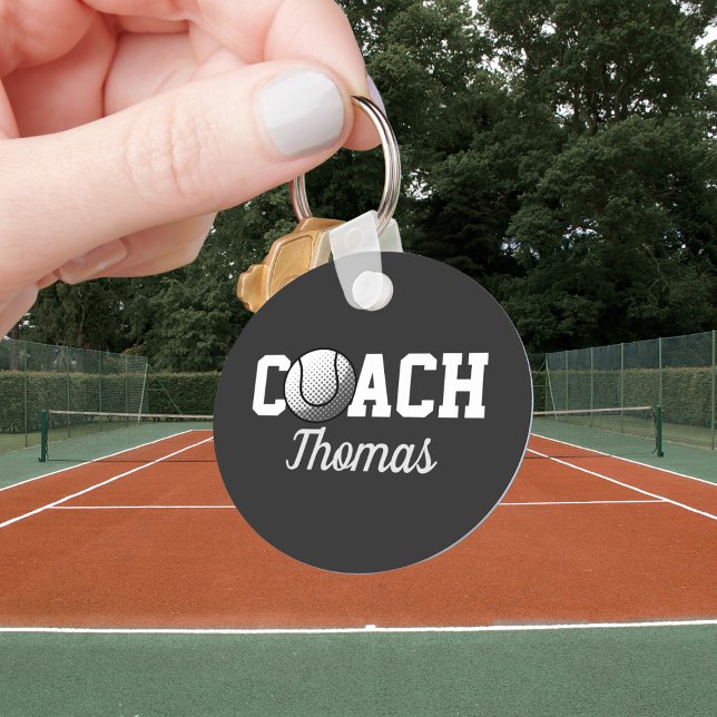 Llavero Tenis Coach Nombre personalizado Tipografía person (Subido por el creador)