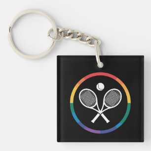 Llavero Tenis Deportes Arcoíris LGBTQ Orgullo Gay Aliado