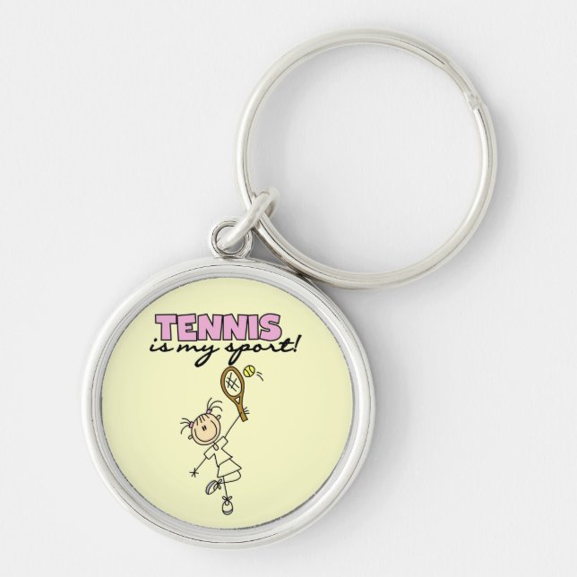 Llavero Tenis mis camisetas y regalos del deporte (Frente)