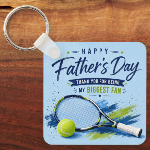 Llavero Tenis regalo del Día del Padre para papá raqueta y