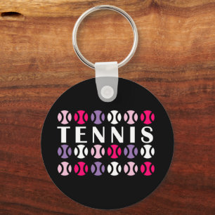 Llavero Tenis rosado y 💜 púrpura 🎾