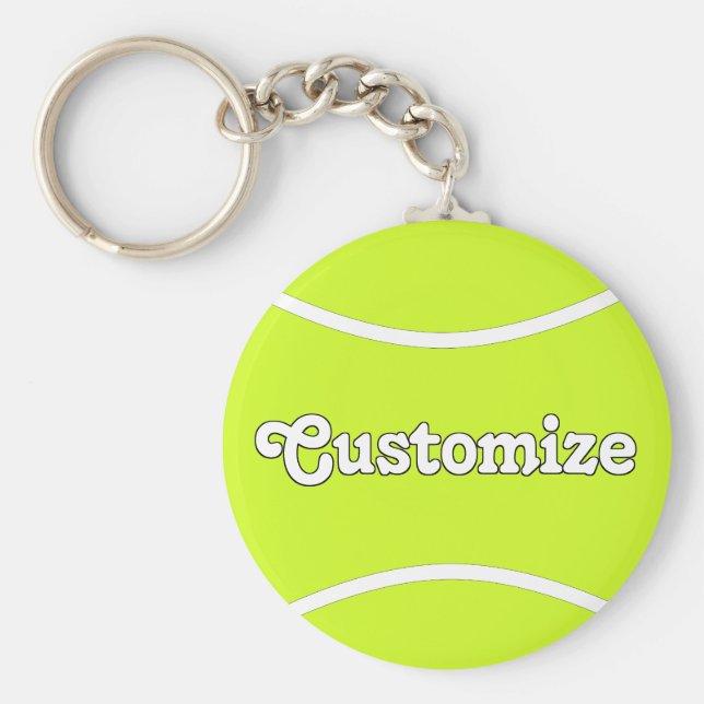 Llavero Tenis Team o Player Name Personalizado (Frente)