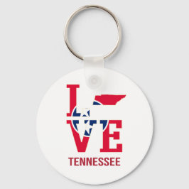 Llavero Tennessee Amor Estatal de Estados Unidos