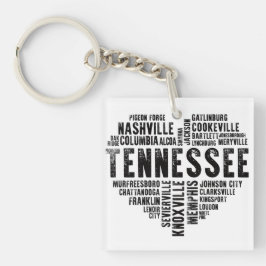 Llavero Tennessee Heart Nashville Memphis Alcoa