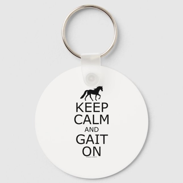 Llavero Tennessee Walker Mantener Tranquilo (Anverso)