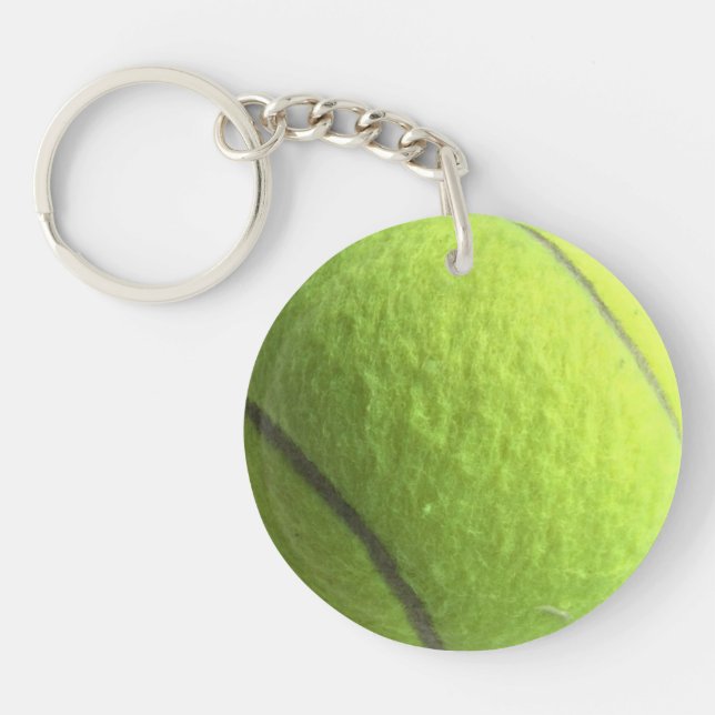 Llavero Tennis Balls Green Yellow 4Mike Acrylic Keychain (Frente)