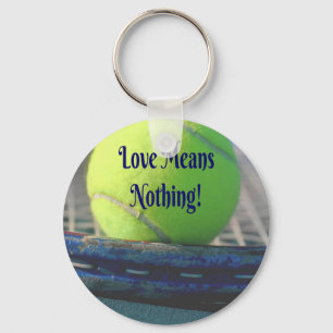 Llavero Tennis Love Means Nothing! Motivational Funny