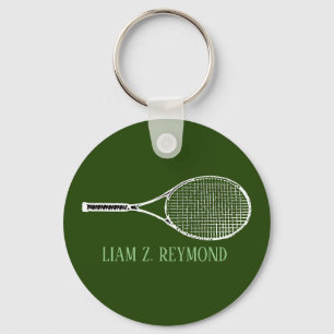 Llavero Tennis Racquet Green