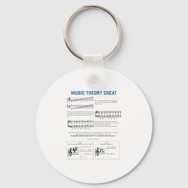Llavero Teoría de la música (Anverso)