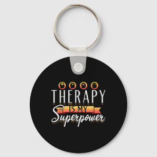 Llavero Terapia de Apoyo Terapia Es Mi Superpoder