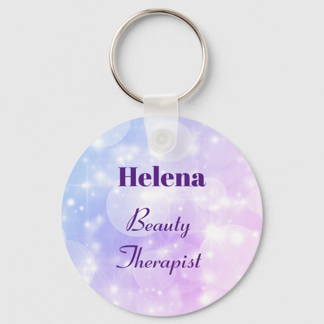 Llavero Terapia de belleza personalizada por bonito (Anverso)