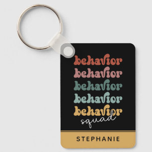 Llavero Terapia de Comportamiento Retro personalizado