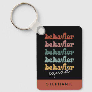 Llavero Terapia de Comportamiento Retro personalizado