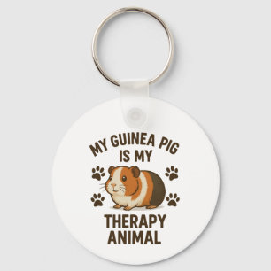 Llavero Terapia de los cerdos de Guinea Keychain para anim