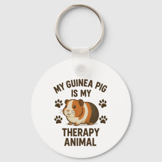 Llavero Terapia de los cerdos de Guinea Keychain para anim