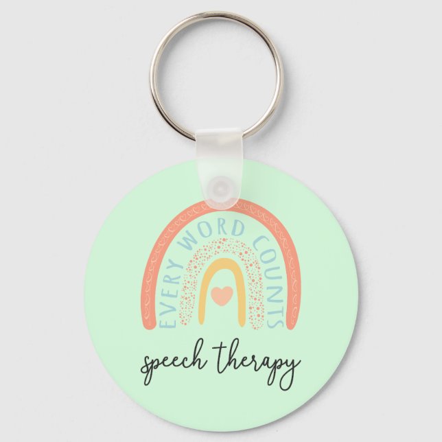 Llavero Terapia del habla II - Cada palabra cuenta (Anverso)