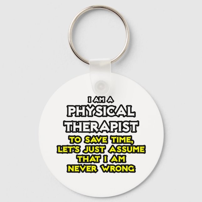 Llavero Terapia Física.. Supongamos Que Nunca Estoy Equivo (Anverso)