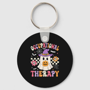 Llavero Terapia Ocupacional Halloween Ot Retro Ghost Ot H