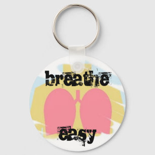 Llavero Terapia Respiratoria Breathe Easy Lungs Keychain R