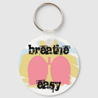 Llavero Terapia Respiratoria Breathe Easy Lungs Keychain R