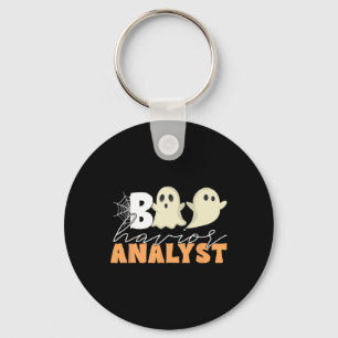 Llavero Terapia Retro Aba Bcba Halloween Ghost Boo Havio