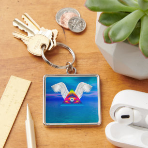 Llavero Tercera vista con cadena de claves Wings