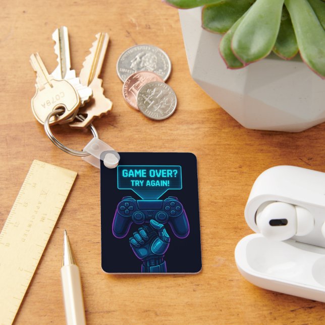 Llavero ¿Terminó el juego? ¡Inténtalo de nuevo! - Guay Fut (Escritorio )