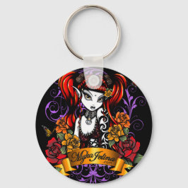 Llavero Terra Rosa Tattooed Gothic Fantasy Keychain