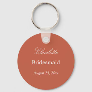 Llavero Terracotta Bridesmaid Gracias Keychain