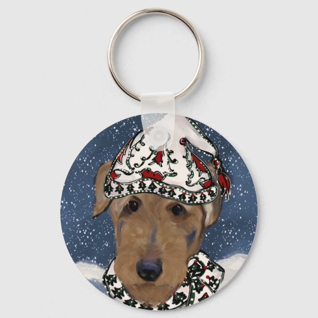 LLAVERO TERRIER AIREDALE     (Anverso)